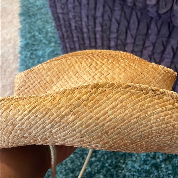 MG Straw Outback Tea Stained Cowboy Raffia Hat Natural - Picture 7 of 8